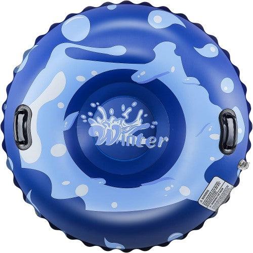 55 inch Inflatable Snow Tube, Extra Large Snow Sled with 1.2 mm Heavy-Duty Thickened Bottom, Higher Sturdy Handles, Cold-resistant PVC for Kids, Adults, Winter, Outdoor - Toytexx 55 inch Inflatable Snow Tube, Extra Large Snow Sled with 1.2 mm Heavy-Duty Thickened Bottom, Higher Sturdy Handles, Cold-resistant PVC for Kids, Adults, Winter, Outdoor - Toytexx